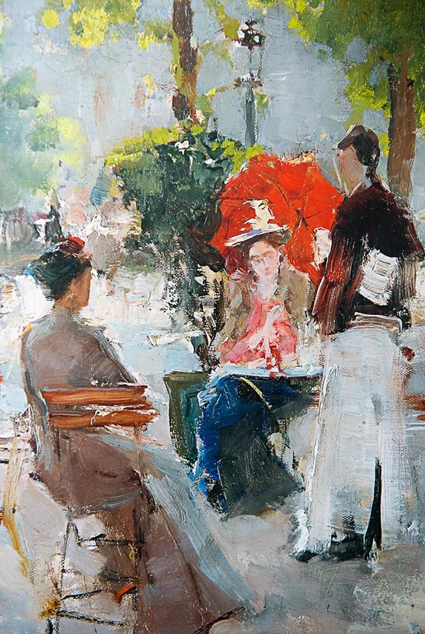 Konstantin Korovin - Al caffè a Parigi